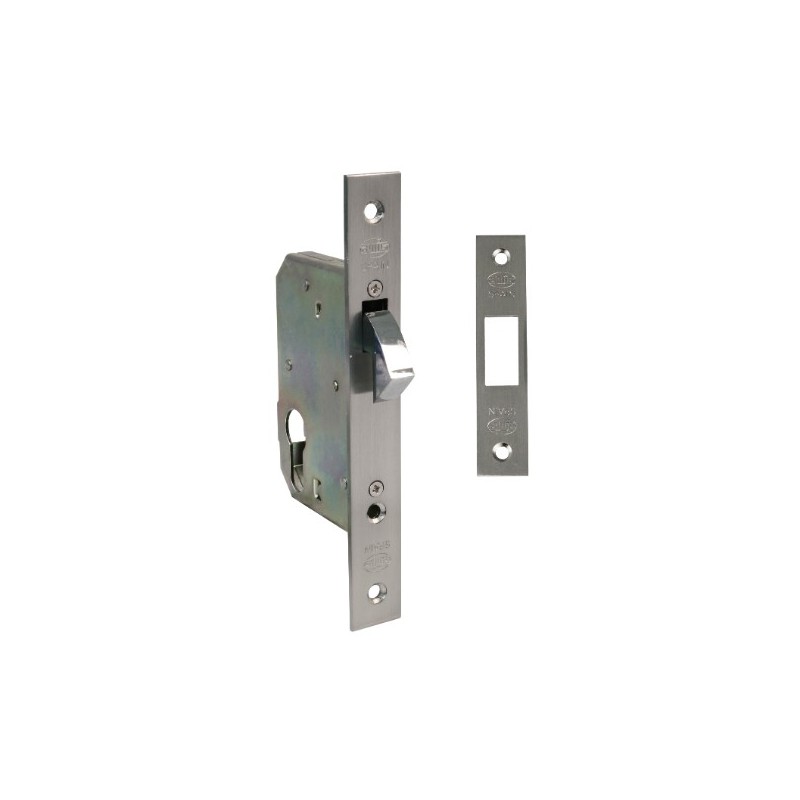 AMIG 14327  
 Cerradura 500  
 40 mm  
 Acero  
 Cromado mate