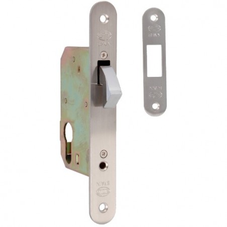 AMIG 14334  
 Cerradura 501  
 50 mm  
 Acero  
 Cromado mate
