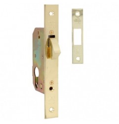 AMIG 14335  
 Cerradura 500  
 50 mm  
 Acero  
 Latonado barnizado
