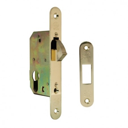 AMIG 14336  
 Cerradura 501  
 50 mm  
 Acero  
 Latonado barnizado