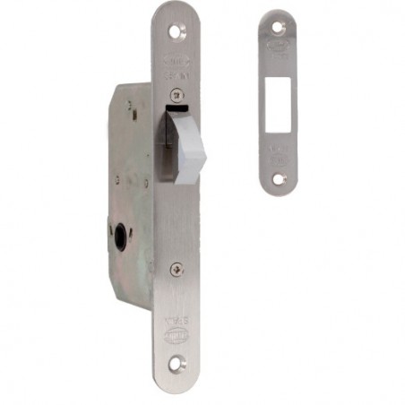 AMIG 14340  
 Cerradura 511  
 45 mm  
 Acero  
 Cromado mate