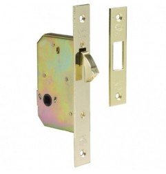 AMIG 14341  
 Cerradura 510  
 45 mm  
 Acero  
 Latonado barnizado