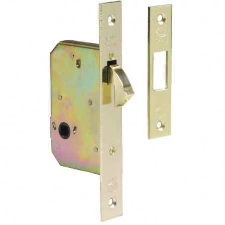 AMIG 14341  
 Cerradura 510  
 45 mm  
 Acero  
 Latonado barnizado