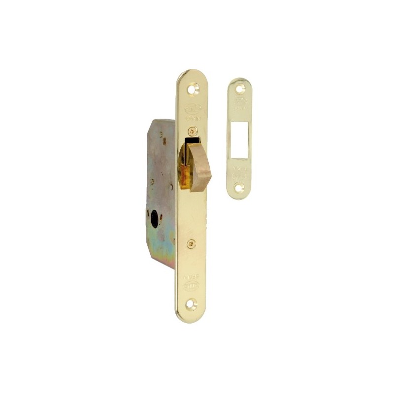 AMIG 14342  
 Cerradura 511  
 45 mm  
 Acero  
 Latonado barnizado