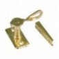 AMIG 14352  
 Aldabilla 12  
 50 x 25 x 43/25 mm  
 Acero  
 Latonado barnizado