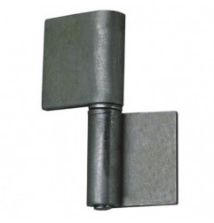 AMIG 1442  
 Pernio de soldar 4  
 80 x 58 x 3 mm  
 Acero  
 Pulido - Derecha