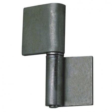 AMIG 1442  
 Pernio de soldar 4  
 80 x 58 x 3 mm  
 Acero  
 Pulido - Derecha