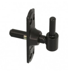 AMIG 14445  
 Pernio regulable con ménsula 2974  
 90 x 25 mm  
 Zamak  
 Negro