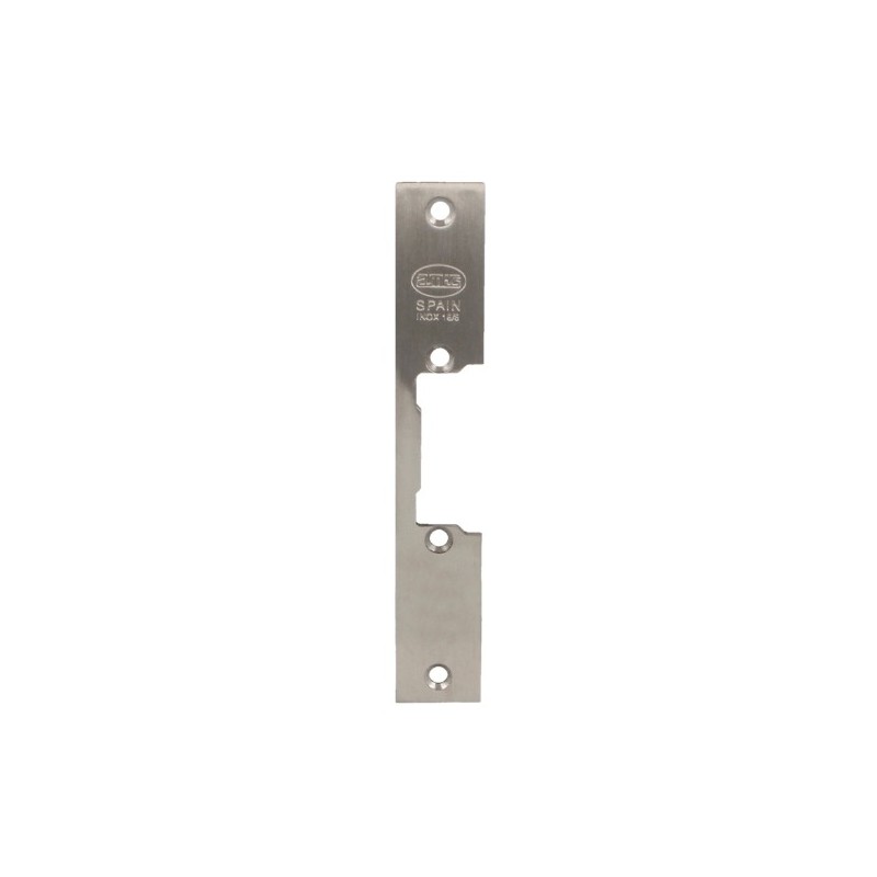 AMIG 14484  
 Frente cerradero 15  
 150 x 25 x 3 mm  
 Acero inoxidable 18/8  
 Mate