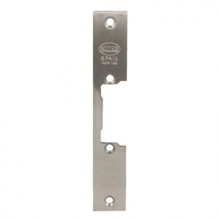 AMIG 14484  
 Frente cerradero 15  
 150 x 25 x 3 mm  
 Acero inoxidable 18/8  
 Mate