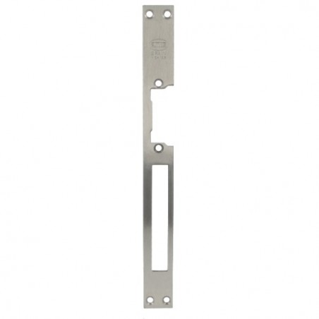 AMIG 14488  
 Frente cerradero 25  
 250 x 25 x 3 mm  
 Acero inoxidable 18/8  
 Mate