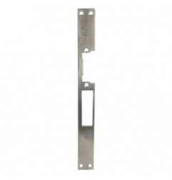 AMIG 14492  
 Frente cerradero 35  
 250 x 25 x 3 mm  
 Acero inoxidable 18/8  
 Mate