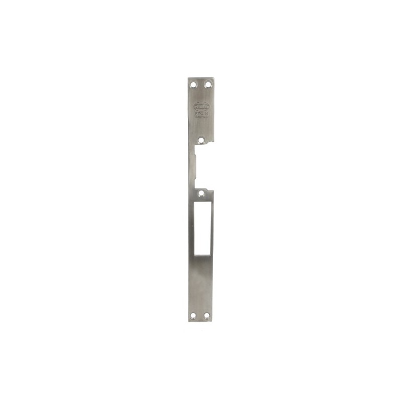 AMIG 14492  
 Frente cerradero 35  
 250 x 25 x 3 mm  
 Acero inoxidable 18/8  
 Mate