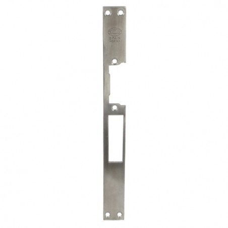 AMIG 14492  
 Frente cerradero 35  
 250 x 25 x 3 mm  
 Acero inoxidable 18/8  
 Mate