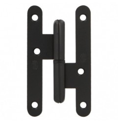 AMIG 1456  
 Pernio 405  
 80 x 41 x 1,5 mm  
 Acero  
 Negro - Izquierda