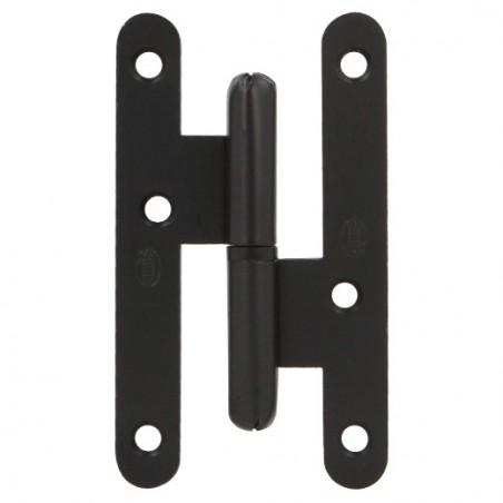 AMIG 1456  
 Pernio 405  
 80 x 41 x 1,5 mm  
 Acero  
 Negro - Izquierda