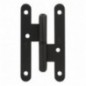 AMIG 1456  
 Pernio 405  
 80 x 41 x 1,5 mm  
 Acero  
 Negro - Izquierda