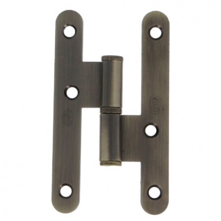 AMIG 14563  
 Pernio 409C  
 95 x 52 x 2 mm  
 Acero  
 Cuero - Derecha