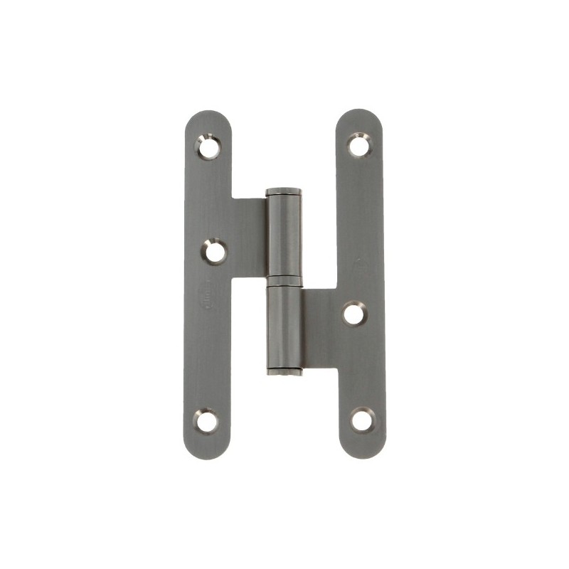 AMIG 14566  
 Pernio 409C  
 95 x 52 x 2 mm  
 Acero  
 Cromado mate - Izquierda