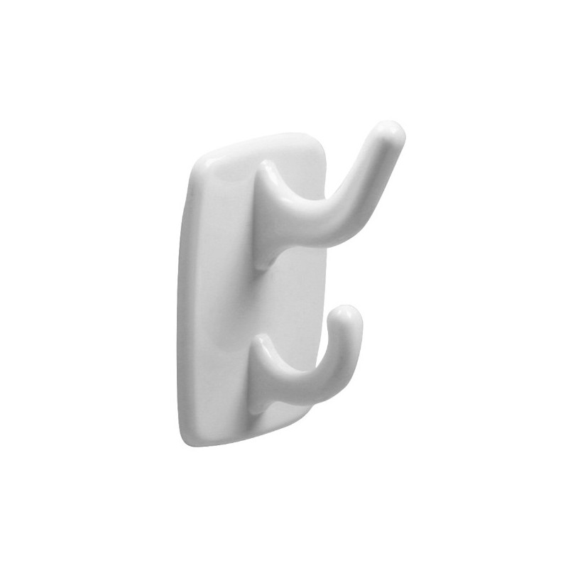 AMIG 14814  
 Colgador adhesivo 204  
 40 x 24 x 24 mm  
 Plástico  
 Blanco