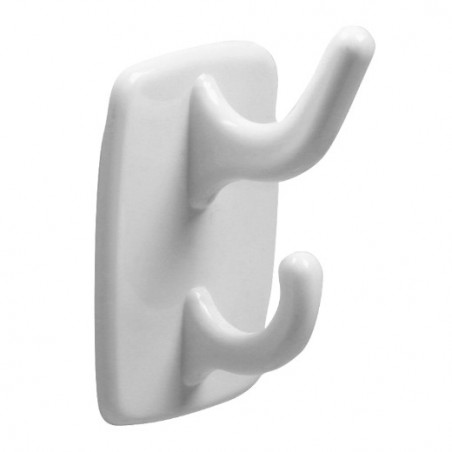 AMIG 14814  
 Colgador adhesivo 204  
 40 x 24 x 24 mm  
 Plástico  
 Blanco
