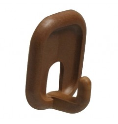 AMIG 14817  
 Colgador adhesivo 206  
 45 x 37 x 21 mm  
 Plástico  
 Marrón