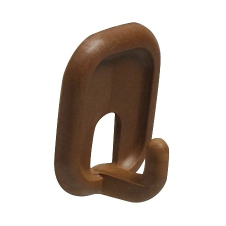 AMIG 14817  
 Colgador adhesivo 206  
 45 x 37 x 21 mm  
 Plástico  
 Marrón