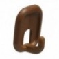 AMIG 14817  
 Colgador adhesivo 206  
 45 x 37 x 21 mm  
 Plástico  
 Marrón