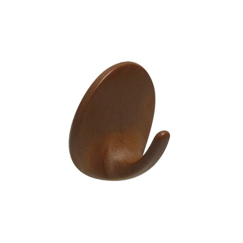 AMIG 14820  
 Colgador adhesivo 207  
 Ø40 x 21 mm  
 Plástico  
 Marrón