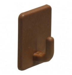 AMIG 14826  
 Colgador adhesivo 209  
 48 x 37 x 21 mm  
 Plástico  
 Marrón
