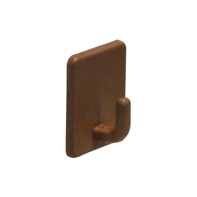 AMIG 14826  
 Colgador adhesivo 209  
 48 x 37 x 21 mm  
 Plástico  
 Marrón