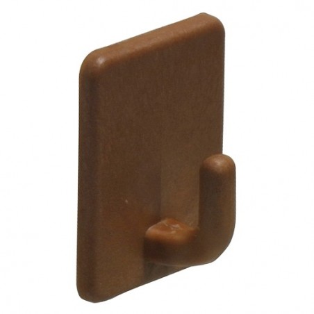 AMIG 14826  
 Colgador adhesivo 209  
 48 x 37 x 21 mm  
 Plástico  
 Marrón