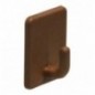 AMIG 14826  
 Colgador adhesivo 209  
 48 x 37 x 21 mm  
 Plástico  
 Marrón