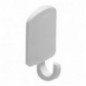AMIG 14827  
 Colgador adhesivo 210  
 40 x 35 mm  
 Plástico  
 Blanco