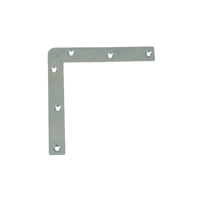 AMIG 14845  
 Escuadra plana 1  
 120 x 17 x 1,2 mm  
 Acero  
 Zincado