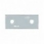 AMIG 14846  
 Placa 1  
 37 x 16 x 1,5 mm  
 Acero  
 Zincado