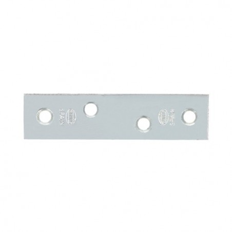 AMIG 14848  
 Placa 1  
 77 x 19 x 2 mm  
 Acero  
 Zincado