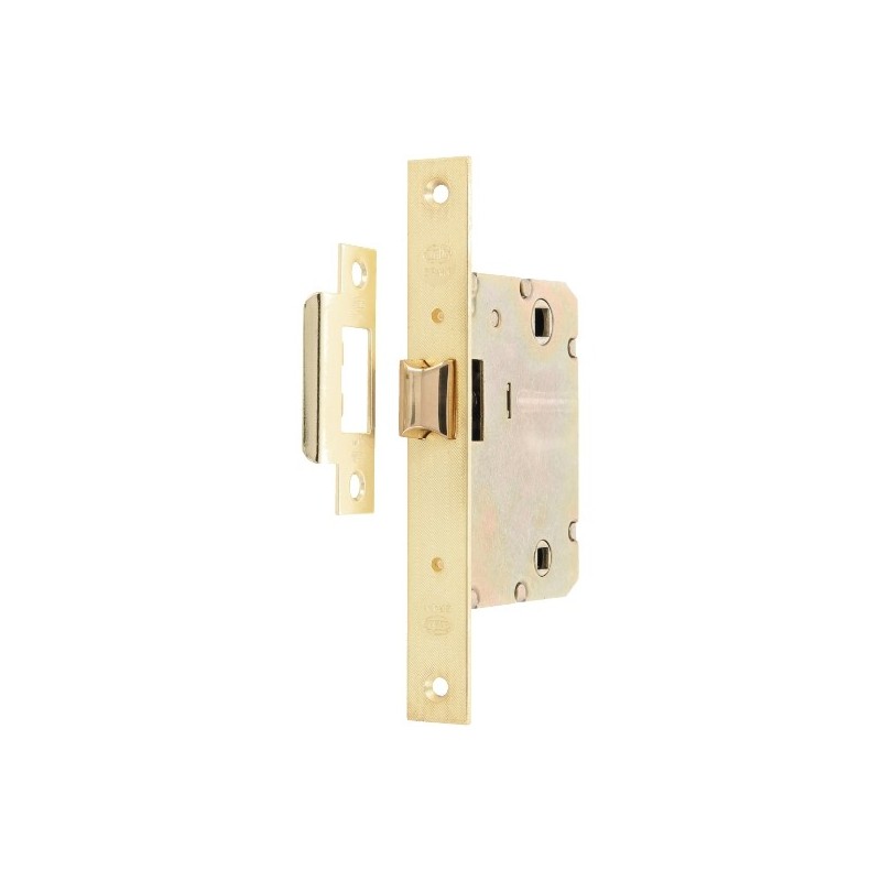 AMIG 14876  
 Pestillo 4100  
 50/70 mm  
 Acero  
 Latonado barnizado