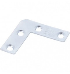 AMIG 14894  
 Escuadra plana 1  
 40 x 12 x 0,9 mm  
 Acero  
 Zincado