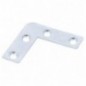 AMIG 14894  
 Escuadra plana 1  
 40 x 12 x 0,9 mm  
 Acero  
 Zincado