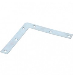 AMIG 14899  
 Escuadra plana 1  
 120 x 17 x 1,2 mm  
 Acero  
 Zincado