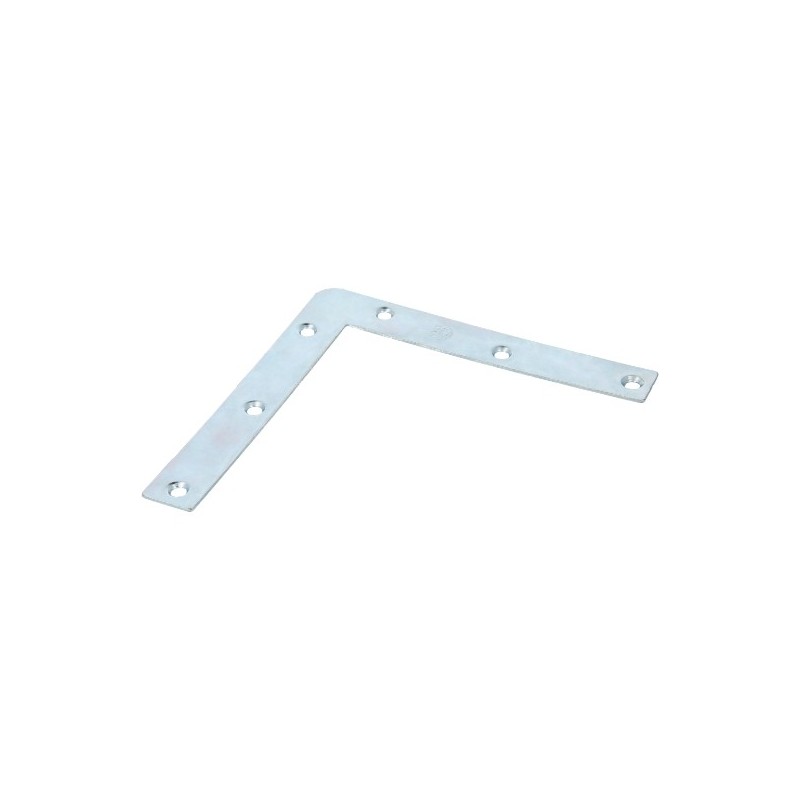 AMIG 14899  
 Escuadra plana 1  
 120 x 17 x 1,2 mm  
 Acero  
 Zincado