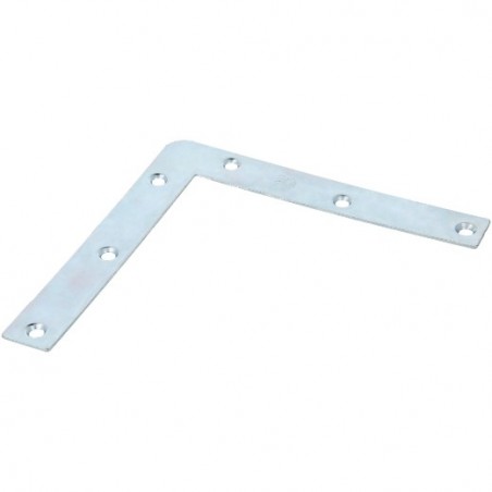 AMIG 14899  
 Escuadra plana 1  
 120 x 17 x 1,2 mm  
 Acero  
 Zincado