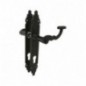 AMIG 14933  
 Manilla con placa 100PB  
 280 x 44 mm  
 Placa de acero, Tirador de zamak  
 Negro