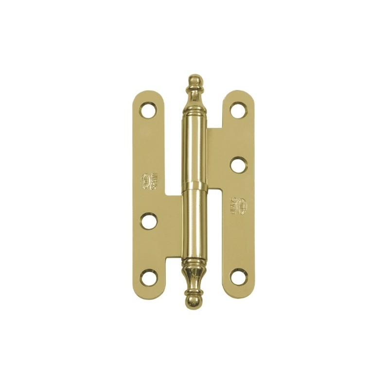AMIG 14952  
 Pernio 408E  
 100 x 56 x 2 mm  
 Acero  
 Lacado dorado - Derecha