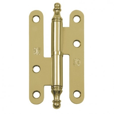 AMIG 14952  
 Pernio 408E  
 100 x 56 x 2 mm  
 Acero  
 Lacado dorado - Derecha