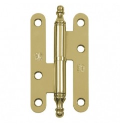 AMIG 14953  
 Pernio 408E  
 100 x 56 x 2 mm  
 Acero  
 Lacado dorado - Izquierda