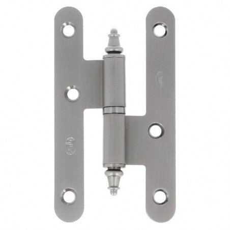 AMIG 14957  
 Pernio 408C  
 100 x 56 x 2 mm  
 Acero  
 Cromado mate - Izquierda