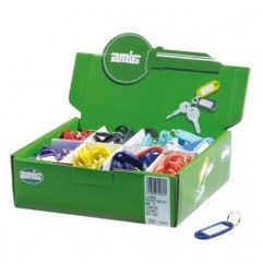 AMIG 14960  
 Dispensador llavero porta-etiquetas 8  
 52 x 23 mm