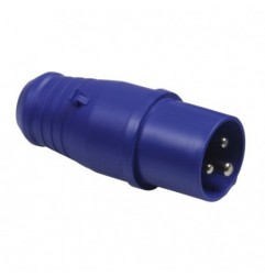 AMIG 14963  
 Clavija industrial schuko IP44 3276  
 119 x 50 mm  
 Polipropileno  
 Azul